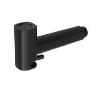 Pulverizador de bidé de inodoro de mano construido para uso repetido con forma aerodinámica y práctico control de agua (negro)