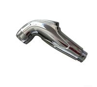 Pulverizador de bidé de mano ABS para inodoro y baño, rosca G1/2, cabezal de ducha plateado con fuerte salida de agua, 0,05-1,0 MPa, 12,5 x 7 cm