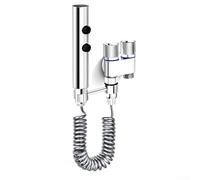 Pulverizador de bidé de mano con compatibilidad G1/2 y características de salida de agua dual para uso (plateado)