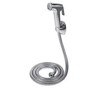 Pulverizador de Bidé de Mano de Acero Inoxidable, Rociador de Bidé de Mano con Soporte de Pared y Manguera Kit de ducha Shattaf, para Inodoro WC Baño