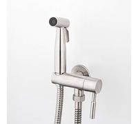 Pulverizador de bidé mano Single Cold 304 Acero inoxidable Paño portátil Lavadora pañales Juego rociador ducha Montado en la pared Ducha baño Grifo for limpieza inodoros, higiene personal