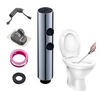 Pulverizador de bidé para inodoro, accesorio de acero inoxidable con manguera, presión de agua ajustable, pulverizador de bidé de mano para inodoro, para baño, lavado femenino, higiene personal, baño