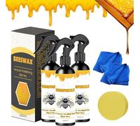 Pulverizador de cera de abejas para pulir madera, espray de cera de abeja micromolecularizada natural, espray de cera de abejas para muebles, spray de poliéster Holz de abejas, paquete de limpiador y