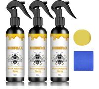 Pulverizador de cera de abejas para pulir madera, micromolécula natural, espray de cera de abejas, pulidor y limpiador de muebles para limpieza y cuidado de suelos de madera