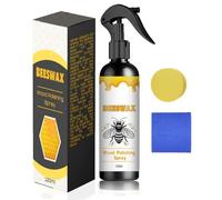 Pulverizador de cera de abejas para pulir madera, micromolécula natural, espray de cera de abejas, pulidor y limpiador de muebles para limpieza y cuidado de suelos de madera