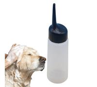 Pulverizador de dilución de champú para perros, botella dispensadora recargable de 150 ml, botella de lavado profesional para mascotas, diseño de exprimir y mezclar con escala, suministros de baño