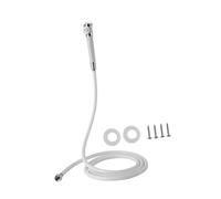 Pulverizador de ducha portátil para barcos, acero inoxidable prensado a mano, cabezal de ducha de PVC, boquilla externa con manguera