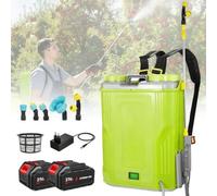 Pulverizador de espalda 20L, pulverizador eléctrico 21 V, 5 boquillas | Lanza Telescópica,Ligero 2 kg,Pulverizador de jardín para riego,Control de plagas,Cuidado de las plantas,Fumibug