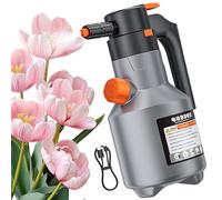 Pulverizador de espuma con bomba, 2 L recargable de mango largo, pulverizador eléctrico para coche, para vehículo hogar cocina al aire libre jardín patio lavado limpieza