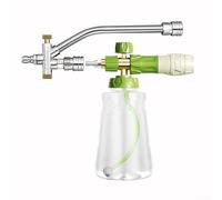Pulverizador de espuma de 1000 ml con doble conector y alta presión, compatible con la mayoría de lavadoras a presión para lavado de coches y aplicaciones de limpieza exterior del hogar (con boquilla)