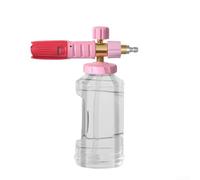 Pulverizador de espuma de 4000 PSI para limpieza profunda para coches y motocicletas con relación de espuma ajustable, boquillas de acero inoxidable y latón compatibles con conectores rápidos (rojo