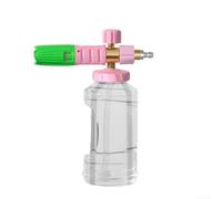 Pulverizador de espuma de 4000 PSI para limpieza profunda para coches y motocicletas con relación de espuma ajustable, boquillas de acero inoxidable y latón compatibles con conectores rápidos (verde