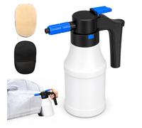 Pulverizador de espuma eléctrico, 1,5 L, con USB, 2 guantes de lavado, pulverizador de espuma premium, pulverizador de mano, botella pulverizadora para coche, jardín, cuidado de mascotas y limpieza de