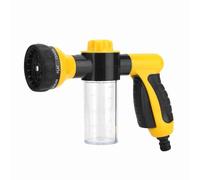 Pulverizador de Espuma para Jardín y Lavado de Coches, Boquilla de Espuma con Manguera de Agua, Dispensador de Jabón para Plantas, Mascotas y Riego - Pistola de Pulverización 6m