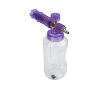 Pulverizador de espuma para lavado de coche, botella de 1000 ml con boquilla de chorro ajustable para motocicletas, camiones y SUV (morado)