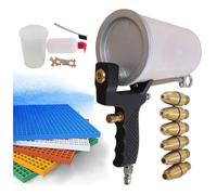 Pulverizador de gel de mano, pistola de pulverización de resina con 6 boquillas intercambiables de 2,5 a 6,2 mm, herramienta de pulverización de pintura portátil para resina, películas de separación
