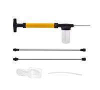Pulverizador de harina fósil - Polinizador manual de árboles frutales | Difusor de polvo con dos varillas telescópicas | para invernadero, jardín, flores, interiores, exteriores, granja, casa