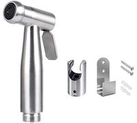 Pulverizador de inodoro para bidet/pulverizador de mano de acero inoxidable con gancho, fácil de instalar, para higiene personal y rociador de inodoro de lavabo