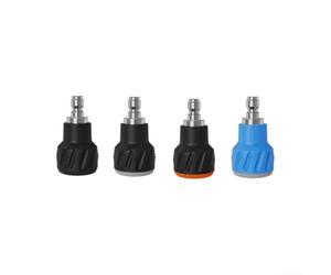 Pulverizador de limpieza de jardín de acero inoxidable 304 con protección de silicona, doble función turbo para limpieza de caminos, orificio de 0,30, 0,35, 0,40 mm, 65 mm (40°035)