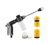 Pulverizador de manguera de agua - Aspersor giratorio de alta presión, de alta presión para lavado de autos, para uso en exteriores: césped, jardín, patio trasero, patio, terraza de madera