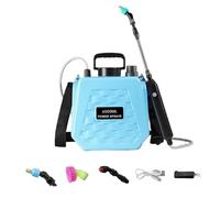 Pulverizador de Mochila Eléctrico Recargable 9/6L- Máquina Fumigadora con Batería de Larga Duración, Boquilla Ajustable y Lanza Extensible para Jardín, Agricultura y Control de Plagas