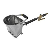 Pulverizador de mortero de yeso de 4 chorros, herramienta neumática de pulverización de estuco de mortero de cemento, pulverizador automático de hormigón con tolva de aire para pintar paredes o techos
