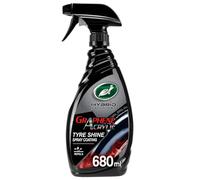Pulverizador de neumáticos Turtle Wax Hybrid Solutions de grafeno y acrílico, 680 ml (1 unidad), sin salpicaduras, duradero, brillo negro intenso, protección UV y repelente de suciedad.