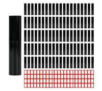 Pulverizador de perfume rellenable, 100 unidades de 2 ml, mini botella de spray de viaje, botella vacía, botella de spray vacía, botella de plástico con adhesivo para etiquetas para viajes (negro)