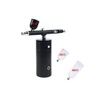 Pulverizador de Pintura, Airbrus inalámbrico Airbrus Air Cepillo Compresor Pistola Rociador DIY Juguete Hobby Maquillaje Belleza Maquillaje Oxígeno Burbuja Terapia Inyector Facial(Part C Black)