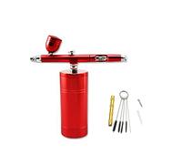 Pulverizador de Pintura, Airbrus inalámbrico Airbrus Air Cepillo Compresor Pistola Rociador DIY Juguete Hobby Maquillaje Belleza Maquillaje Oxígeno Burbuja Terapia Inyector Facial(Part B Red)