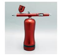 Pulverizador de Pintura, AUTOMOTE DETENER STOP REEMPLAZAR BATERÍA AÓLADÍA COMPRESOR DE COMPRESOR MODELO MODELO PEN BELLEZA COSMÉTICA Cosméticos Maquillaje Salón Tatuaje temporal Aerógrafo(Part A Red)