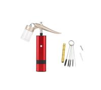 Pulverizador de Pintura, Diseñado kit de aerógrafo inalámbrico de diseño for arte maquillaje de maquillaje, belleza de uñas, tatuajes temporales, decoración de pastel, modelo, artista(TM80S E Red)