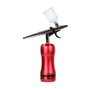 Pulverizador de Pintura, El mejor aerógrafo con el kit de compresor 2 0cc 40cc Pistola de tolva Reemplace la batería de la batería de la pintura mineral de la pintura del tatuaje(Part A Red)