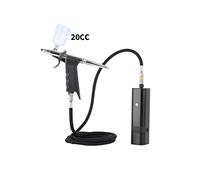Pulverizador de Pintura, Kit de aerógrafo con gravedad Tipo de gatillo Spray Pistola for arte modelo Cuerpo Pintura Artista Maquillaje Nail Tatuajes Tal vez herramientas(TM80S Black E)