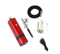 Pulverizador de pintura, Kit de compresor de aerógrafo Auto Start Detener Mini Portátil Bomba personal sin cable,Alta eficiencia(C)