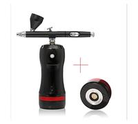 Pulverizador de Pintura, Kit de compresor de aerógrafo Pistola de pulverización de pintura DIY Presión de alta presión Reemplace la batería Mini pincel de aire neumático for maquillaje Cake Cake Car A