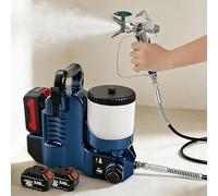 Pulverizador de pintura portátil sin aire, máquina inalámbrica de alta presión con velocidad ajustable para paredes y muebles