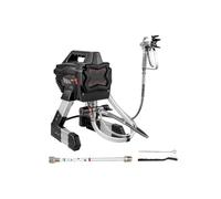 Pulverizador de pintura sin aire eléctrico profesional de 650 W con soporte, máquina de recubrimiento en polvo de 1,1 l/min for pulverización de muebles, paredes y patios.