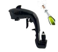 Pulverizador De Pistola De Champán - Herramienta Para Disparar Botellas Con Diseño De Tiburón De 15x16 Cm | Dispensador De Vino Y Cerveza, Eyector De Calibre Ajustable, Accesorio De Pulverización De P
