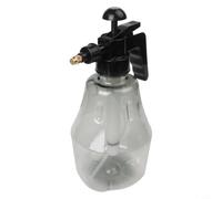Pulverizador de presión manual de 1,5 L para riego de jardinería urbana, boquilla ajustable, niebla fina o botella de PET transparente de chorro, gris verde, hogar, apartamento, balcón (gris