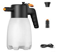 Pulverizador eléctrico de espuma de 2 L para lavado de autos, botella de pulverización a presión recargable USB-C, cañones automáticos de espuma presurizada con boquillas dobles para jardín en casa