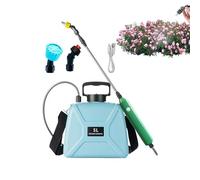 Pulverizador Eléctrico, Limpiador Recargable 3 Boquillas, Pulverizador Inalámbrico De 5L Con Correa Para Hombro Y Varilla Telescópica, Plantas piscina coches césped exterior