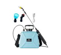 Pulverizador Eléctrico | Pulverizador de Jardín 5 Litros - Herramienta De Riego Con 3 Boquillas De Y Varilla Telescópica De Correa Para Cuidado De Plantas Exteriores