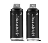 Pulverizador, Pintura en spray MTN HC2 R-9011 Negro Brillante 400ml (2 UNIDADES)