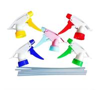 Pulverizadores de agua ajustables para jardín con boquillas de botella de bebidas, material PP y control de modo de pulverización para plantas (5 piezas)