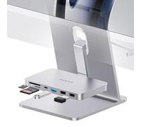 PULWTOP Hub USB C para iMac M1/M3/M4, 6 en 1 Accesorios con USB C 3.2 Gen 2, USB A 3.2 Gen 2, SD y TF, 2*USB 2.0, Adaptador para iMac de 24" 2021/2023/2024 y 27" Studio Display