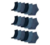 Puma 18 pares de calcetines tobilleros unisex, talla 35-49, para hombre y mujer 460 Denim Blue 44/Asiático XXXL