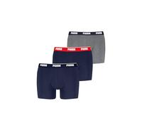 Calzoncillos Puma Everyday Basic Boxers 3P Hombre Gris / Azul Marino / Rojo Combo M