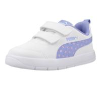 PUMA Courtflex V3 Dotty V Inf, Zapatillas Bebé-Niñas, White Intense Lavender Pink Shimmer, 7 UK Child