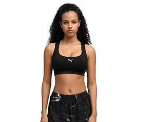 PUMA 4KEEPS - Brasier de Atleta Ajustable, Puma Negro-Gato pequeño, M